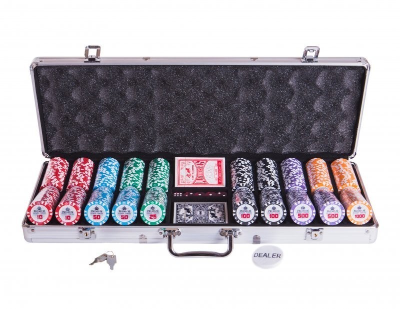 Набор для покера Premium Crown на 500 фишек (33251)