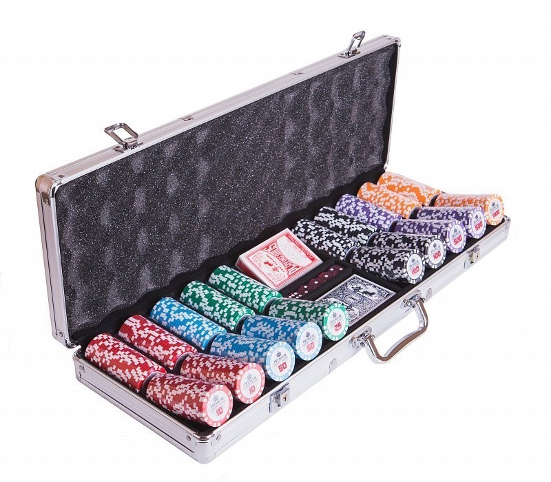 Набор для покера Premium Crown на 500 фишек (33251)