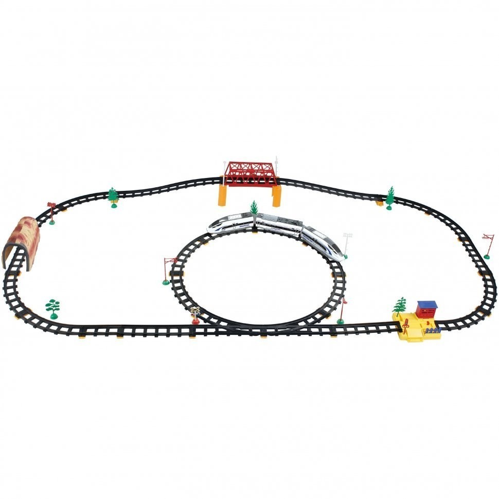 Железная дорога с пультом управления (поезд Сапсан, длина полотна 618 см, свет, звук) - 2808Y-2