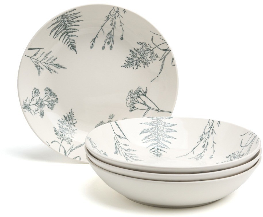 Набор салатников bronco "grasses" 4 шт. диаметр=20 см (191-343-1)