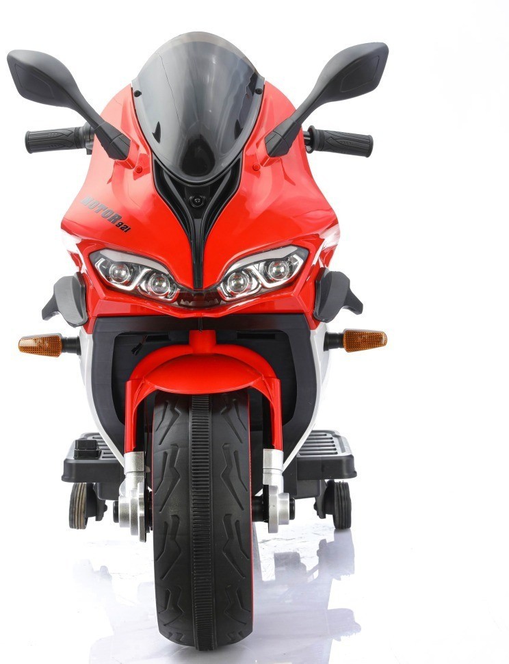 Детский электромотоцикл Ducati (12V, EVA, ручка газа, спидометр) (FT-921-RED-WHITE)