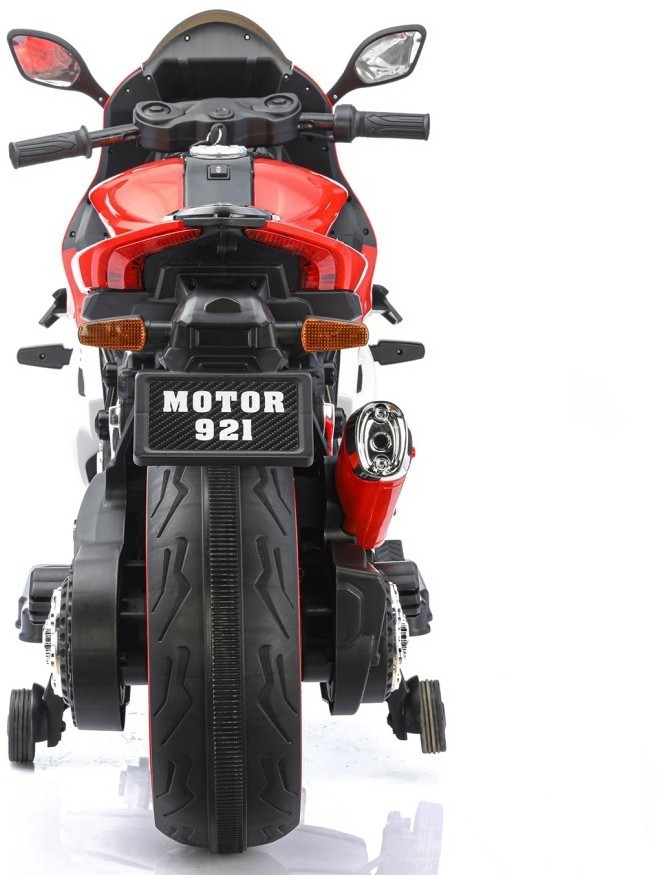 Детский электромотоцикл Ducati (12V, EVA, ручка газа, спидометр) (FT-921-RED-WHITE)