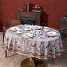 Скатерть  овальная  "passage" ,140х180см, 100% хлопок,твилл c пропиткой, серый Lefard (850-761-4)
