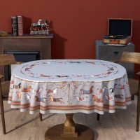 Скатерть  овальная  &quot;passage&quot; ,140х180см, 100% хлопок,твилл c пропиткой, серый Lefard (850-761-4)