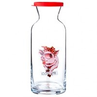 Декантер с крышкой &quot;свинка с поцелуем&quot; 700 мл без упаковки (381-979)
