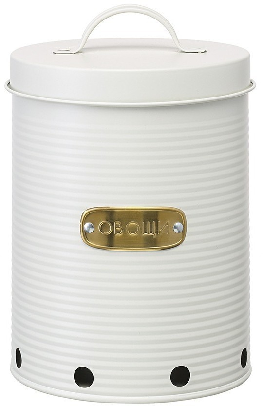Банка для хранения овощей irmel, 6 л, молочная (78388)
