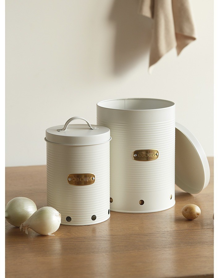 Банка для хранения овощей irmel, 6 л, молочная (78388)