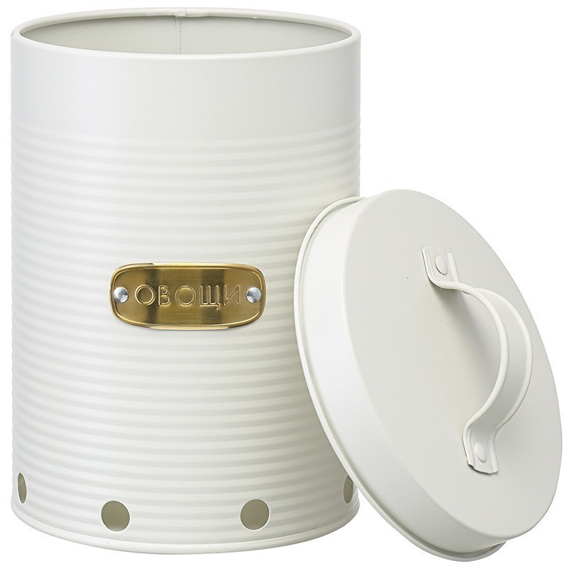 Банка для хранения овощей irmel, 6 л, молочная (78388)