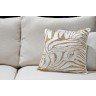 Подушка с бисером "Зебра" белый/золотой 45*45см (TT-00013443)