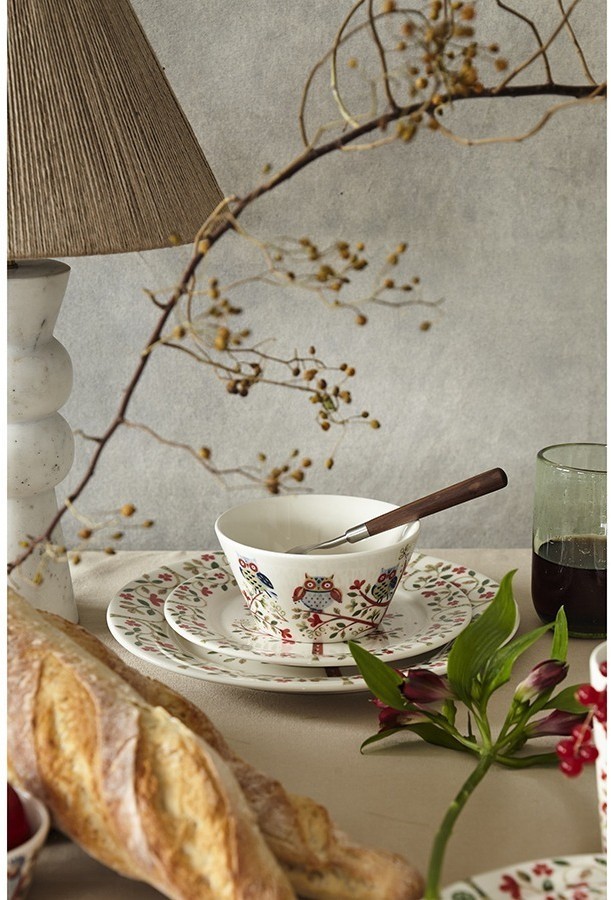 Набор тарелок owl из коллекции birds of paradise в подарочной упаковке, D28 см, 2 шт. (77598)