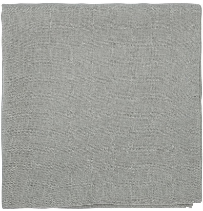 Скатерть из стираного льна серого цвета из коллекции essential, 170х170 см (73775)