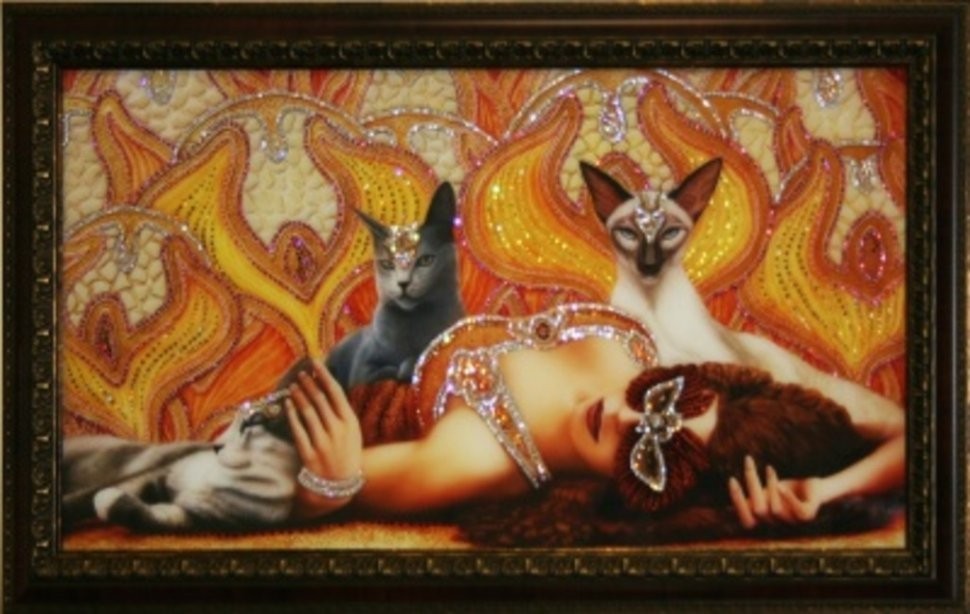 Картина Роскошь с кристаллами Swarovski (1558)