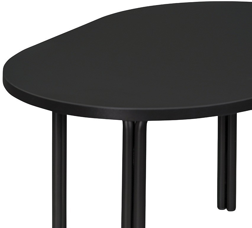 Столик кофейный ror, 75х50 см, черный (75273)