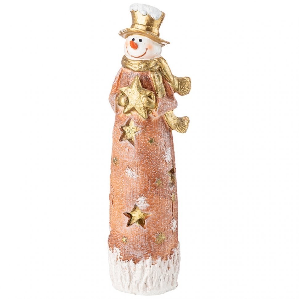 Фигурка декоративная "снеговик со звездочкой" 24*8см Lefard (169-620)