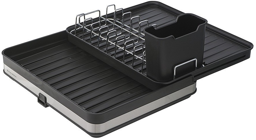 Сушилка для посуды atle раздвижная большая, черная (75756)