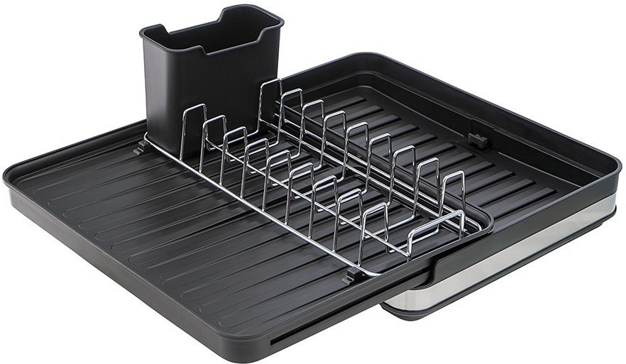 Сушилка для посуды atle раздвижная большая, черная (75756)