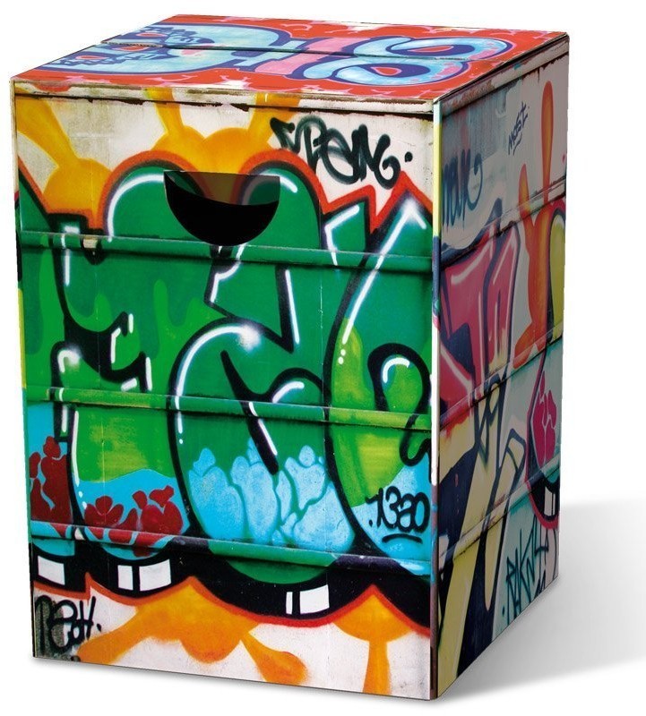 Табурет картонный graffiti, 32,5х32,5х44 см (51976)