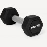 Гантель гексагональная STARFIT DB-301PRO 3 кг, обрезиненная, черный (2115107)