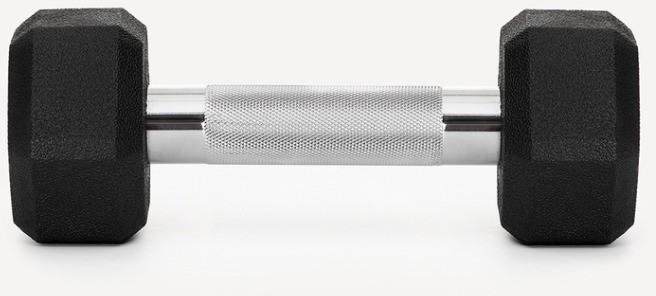 Гантель гексагональная STARFIT DB-301PRO 3 кг, обрезиненная, черный (2115107)