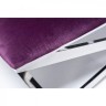 Банкетка велюр фиолетовый/хром 120,5*45*44,5см (TT-00006172)