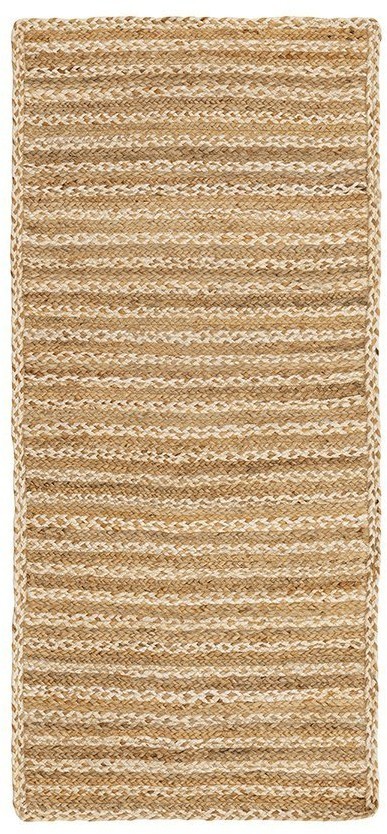 Ковер из джута бежевого цвета в полоску из коллекции ethnic, 70х160 см (74481)