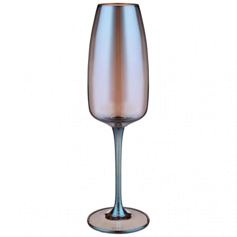 Набор бокалов для шампанского из 2 шт серия "alizee" 290 мл цвет:лазурит Акционерное Общество (194-659)