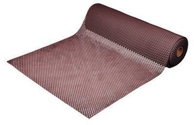 Противоскользящий коврик ПВХ Vortex Шашки 4,5 мм 0,9х10 м коричневый 24073 (63327)