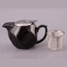 Заварочный чайник 500 мл.черный Agness (470-185)