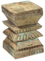 Приставной стол XIX век, Индия PR42636D, Массив манго, natural, ROOMERS ANTIQUE