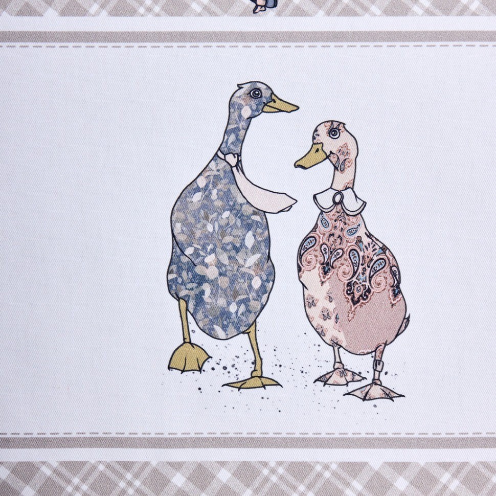 Скатерть "family farm" 140х180см ,100% хлопок, клетка ,твил, пропитка Lefard (850-748-2)