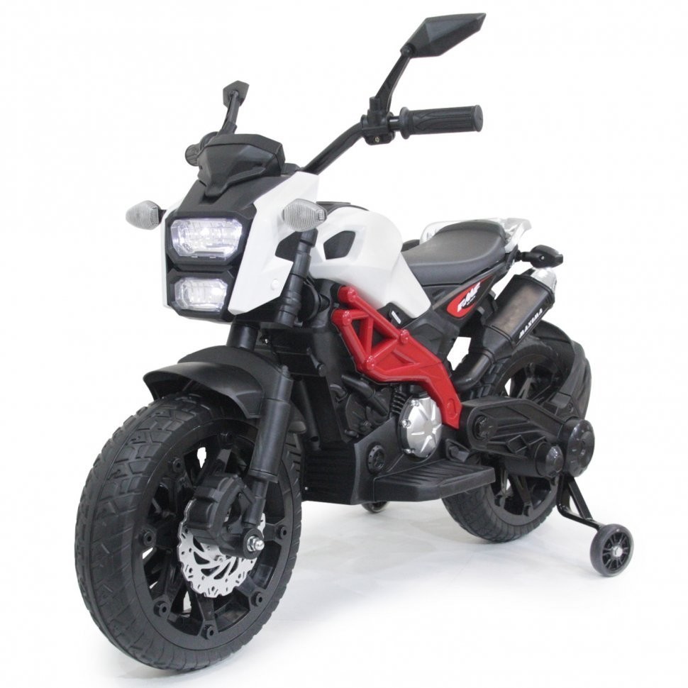 Детский электромотоцикл Harley Davidson (DLS01-WHITE-RED)
