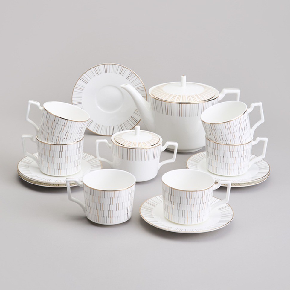 Чайный сервиз lefard "aurora" на 6 пер. 14 пр. (440-295)