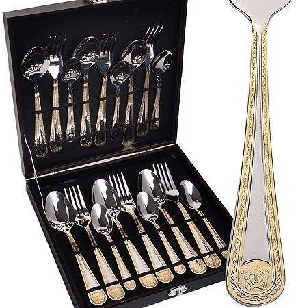 Набор столовых приборов 18пр нерж МВ (30704)