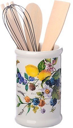 Подставка с кухонными приборами Лесные ягоды с лимонами LORAINE (60158)
