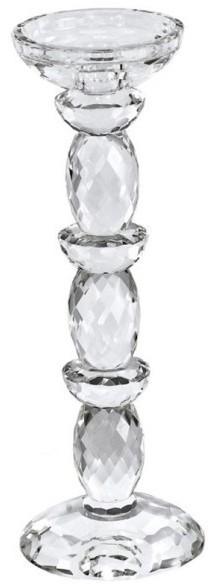 Подсвечник хрустальный 10х10х31 (00001010)
