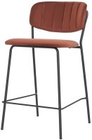 Стул полубарный eirill, велюр, кирпичный (75787)