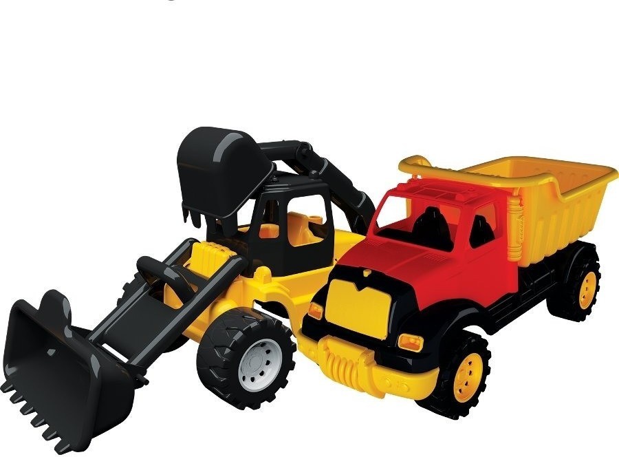 Набор Грузовик и Бульдозер с ковшом 37 см (Т8-012)