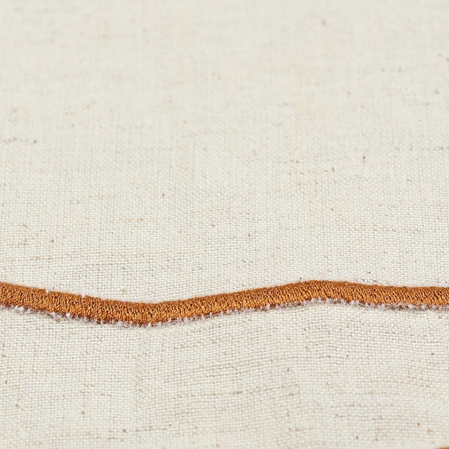 Салфетка под приборы anemone из коллекции trendy ruffles, D38 см, карри (78889)