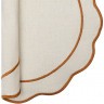 Салфетка под приборы anemone из коллекции trendy ruffles, D38 см, карри (78889)