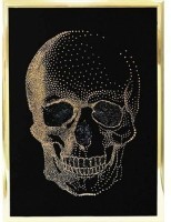 Череп золото 2 с кристаллами Swarovski (2218)