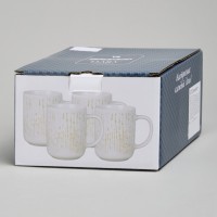 Набор кружек bronco &quot;daily&quot; 4 шт. 350 мл горчичный (576-1007)