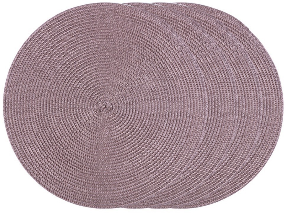 Набор подстановочных салфеток "native" brown из 4 шт, диаметр=38 см Lefard (771-091)