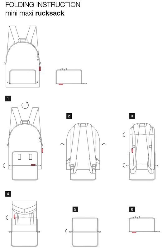 Рюкзак складной mini maxi zebra (68811)