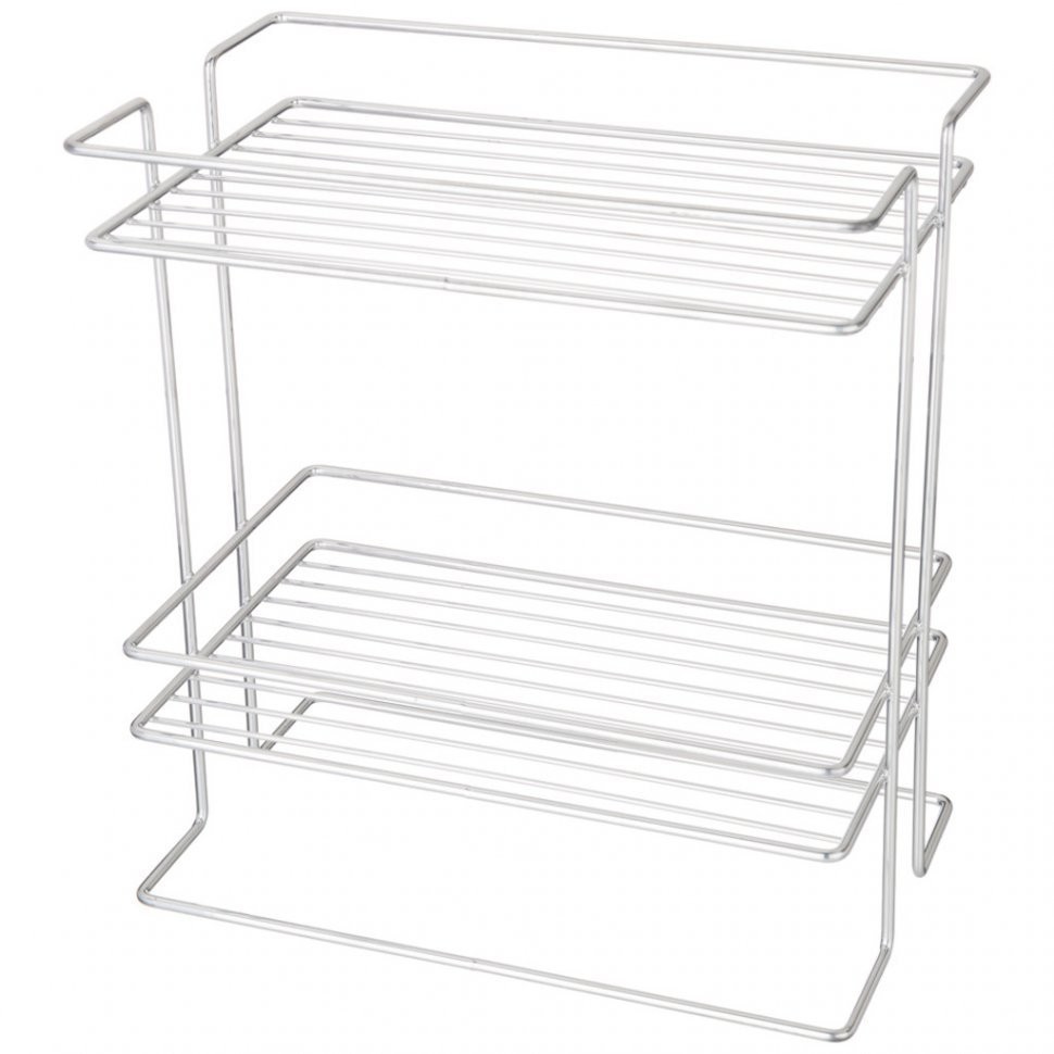 Органайзер настольный 25*15*27 см цвет: хром Agness (768-722)