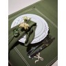 Салфетка под приборы fancy bows оливкового цвета из коллекции essential, 35х45 см (79427)