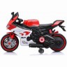 Детский электромотоцикл Ducati (12V, EVA, ручка газа, спидометр) (FT-821-RED-WHITE)
