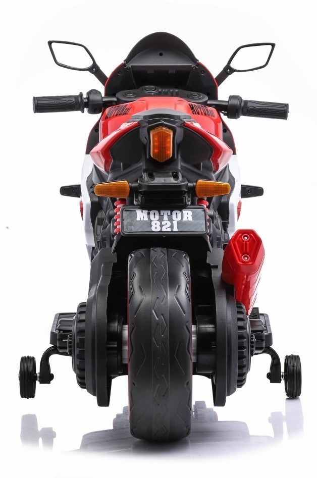 Детский электромотоцикл Ducati (12V, EVA, ручка газа, спидометр) (FT-821-RED-WHITE)