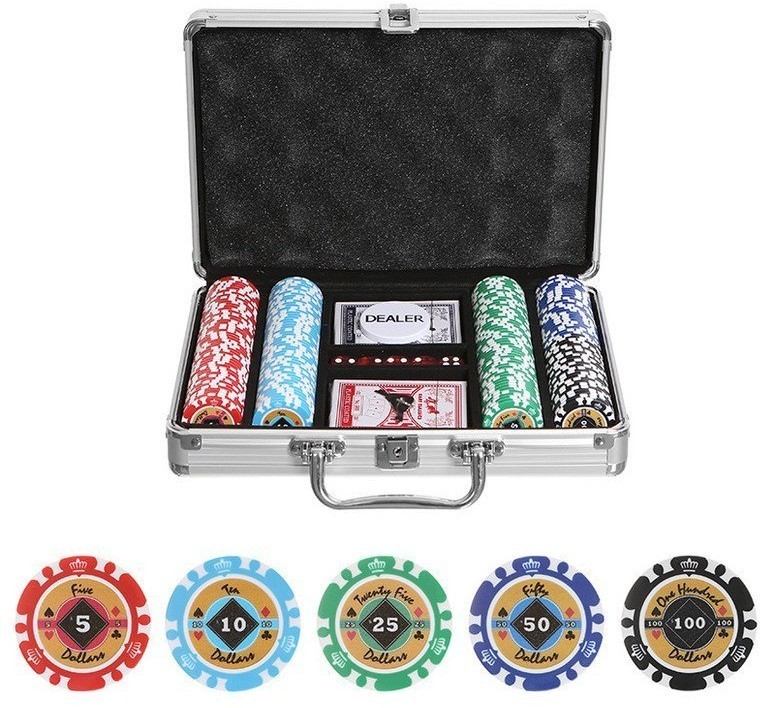 Набор для покера Crown на 200 фишек (32218)