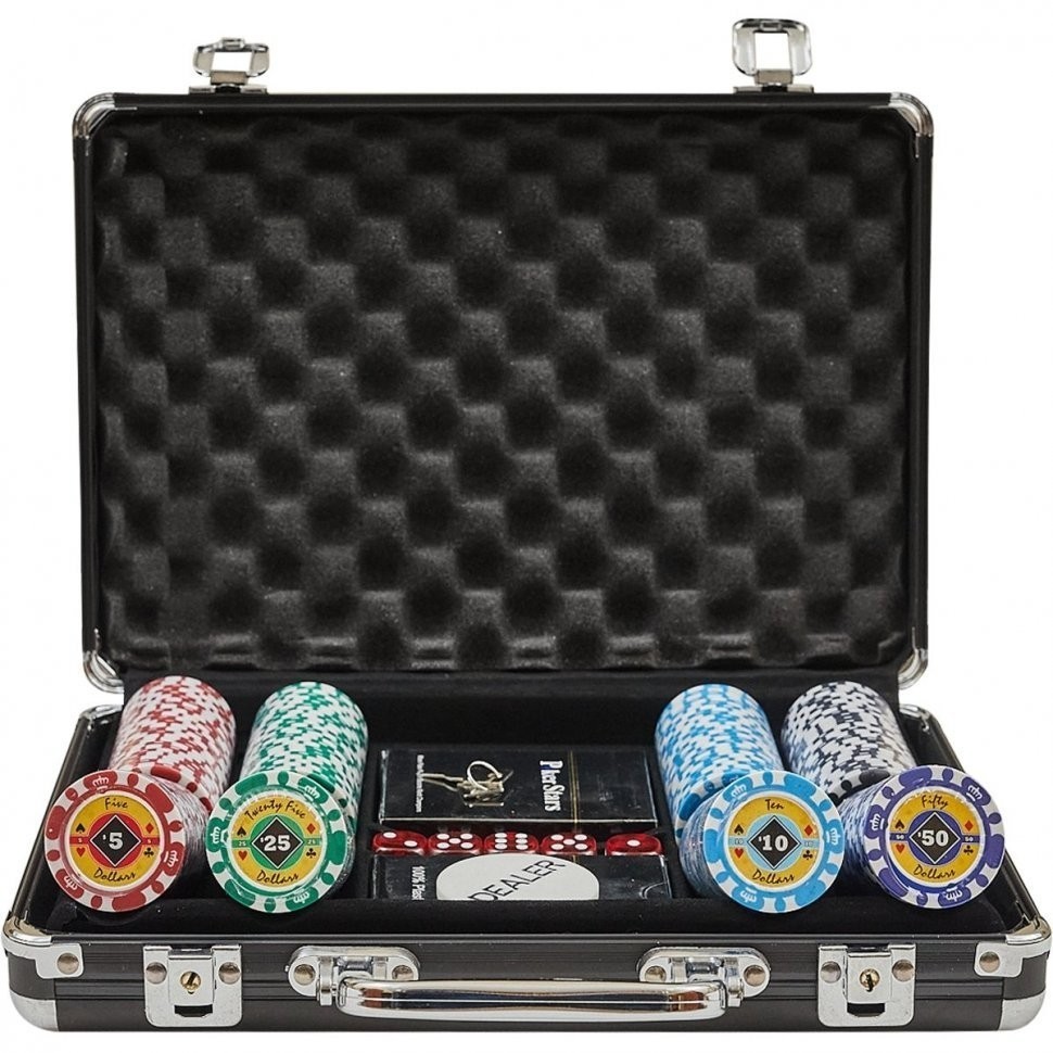 Набор для покера Crown на 200 фишек (32218)