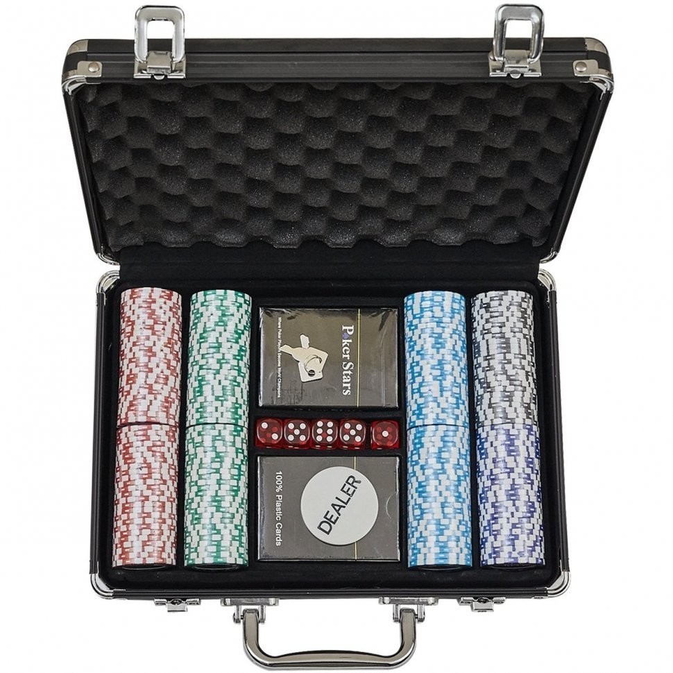 Набор для покера Crown на 200 фишек (32218)
